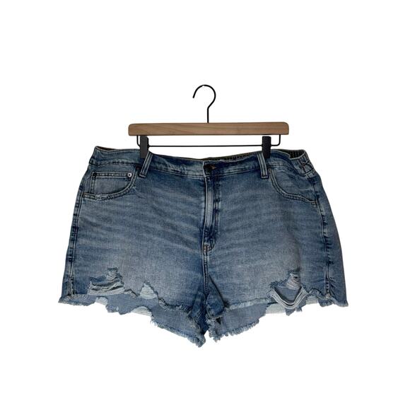 aerie Pants - AERIE distressed elastic waist summer vacation spring break plus size shorts XXL
